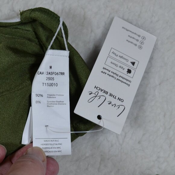 NWT Cupshe Sage Spark Green Bikini Set M - Picture 6 of 13